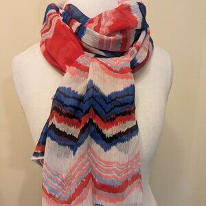 VINTAGE 1990's Red, white, and blue scarf